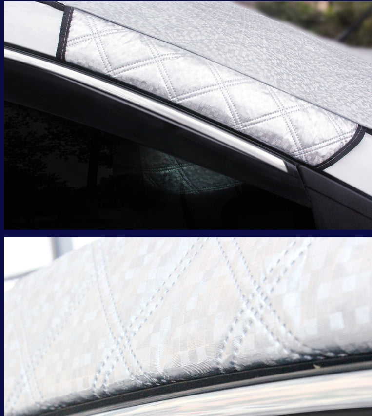 Car windshield snow cover