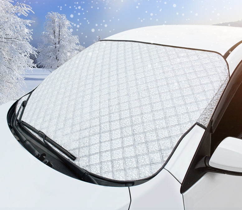 Car windshield snow cover