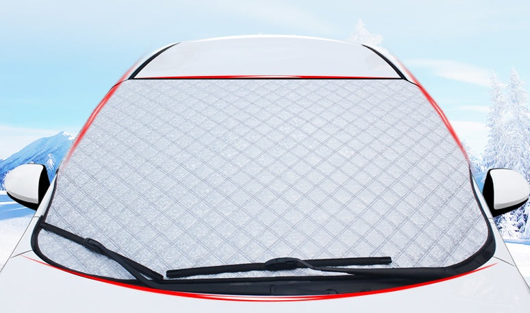 Car windshield snow cover