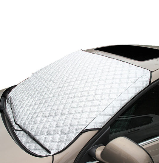 Car windshield snow cover