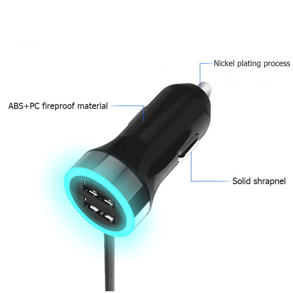 6.8A car rear seat car charger