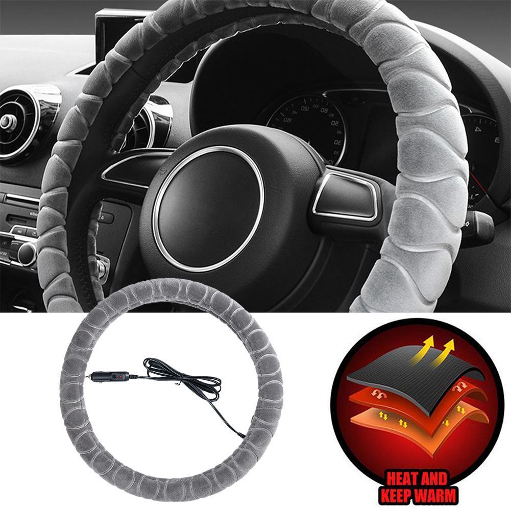 Car 12V Heated Steering Wheel Grip Cover